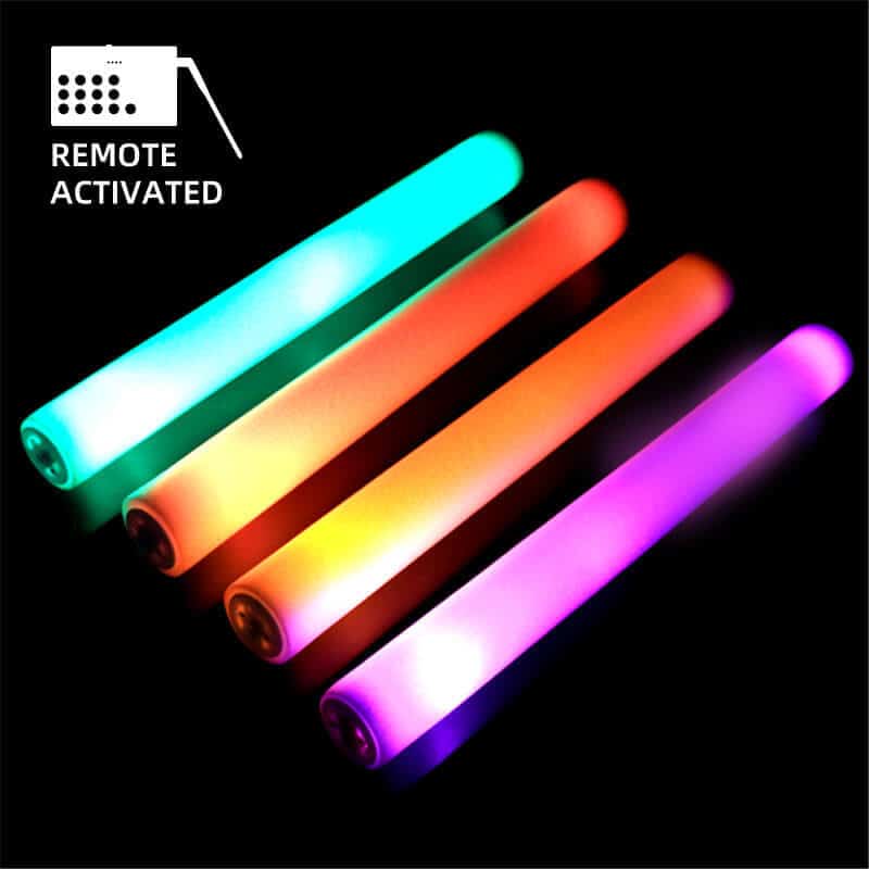 Stick in Schiuma LED Telecomandato 6 bastoncini di schiuma led
