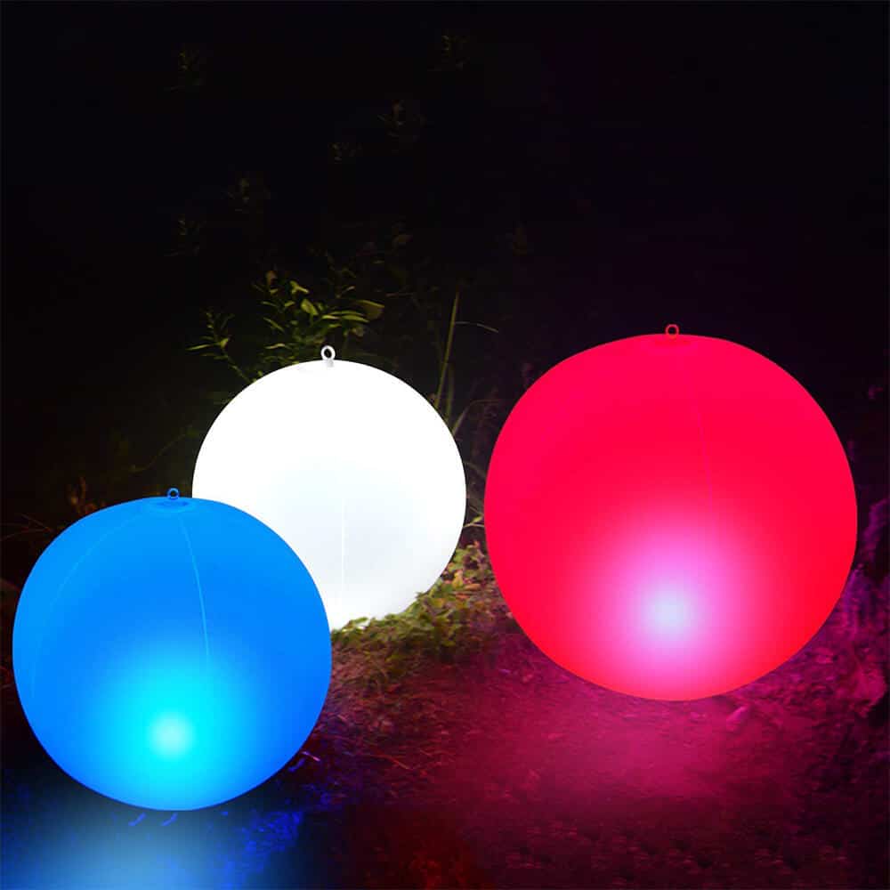 Pallone da Spiaggia LED Telecomandato 2 Luce a sfera ad energia solare