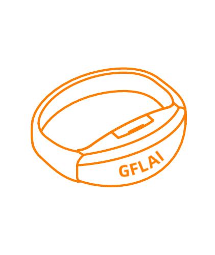 braccialetti con stampa logo