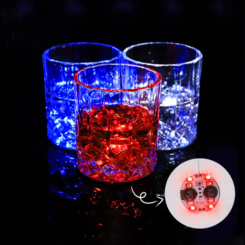 Adesivo bottiglia EVA LED 4 sottobicchiere di birra led