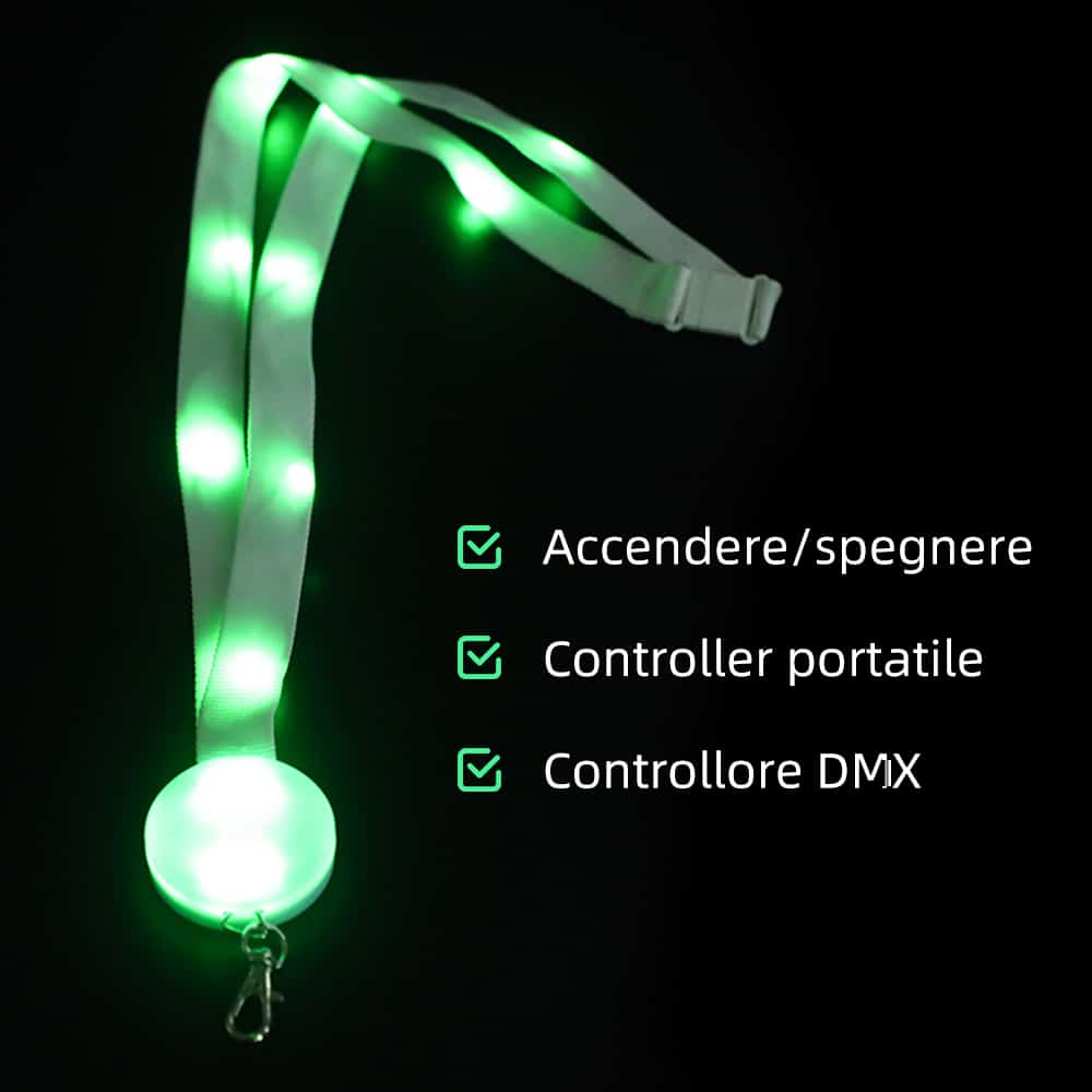 Cordino LED Illuminato in Nylon 6 Cordino lampeggiante