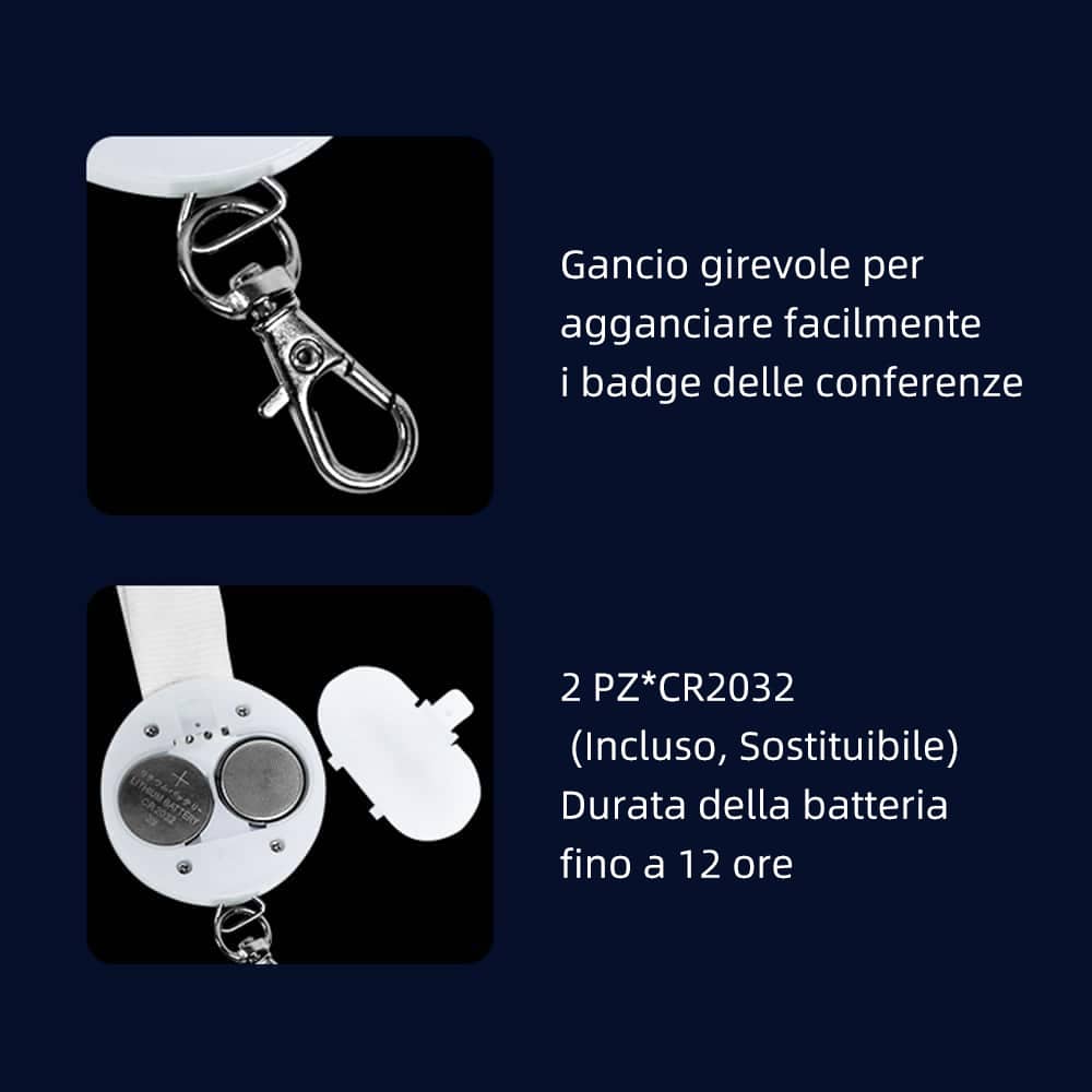Cordino LED Illuminato in Nylon 3 LED con cordino