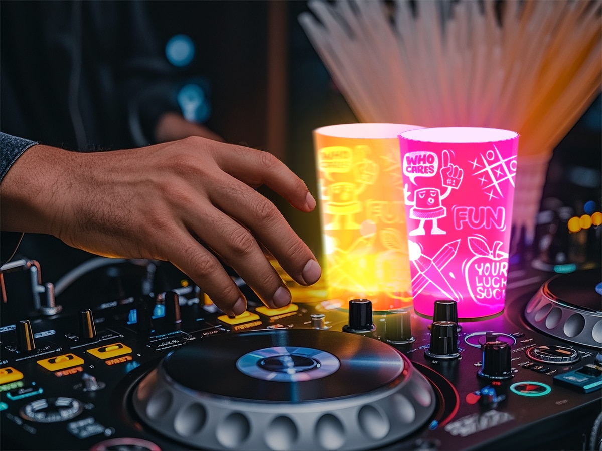 DMX-CUPS-250923 4 glowing party cups