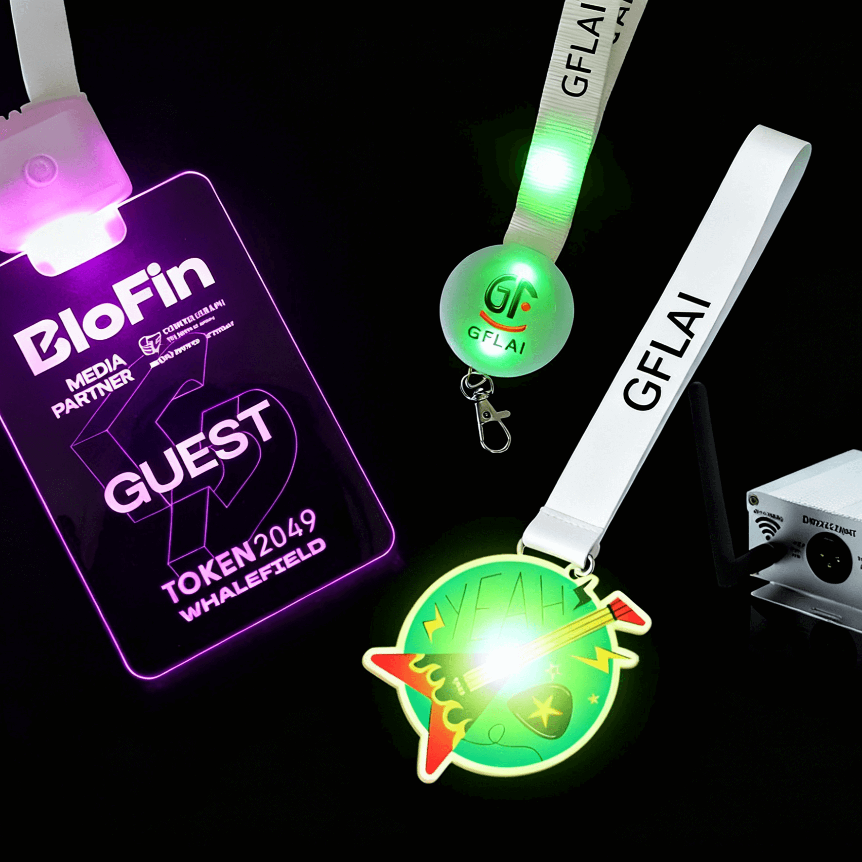 DMX-CUPS-250923 10 LED lanyard