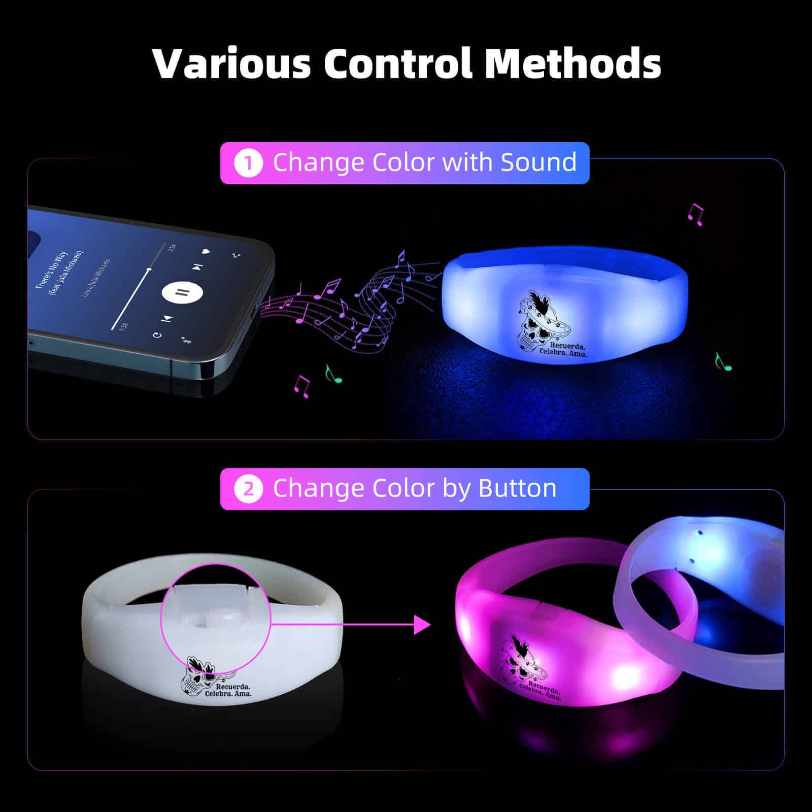 DMX-CUPS-250923 14 RFID LED Wristbands