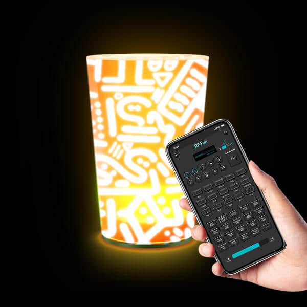 DMX-CUPS-250923 25 led cup activated by liquid 600